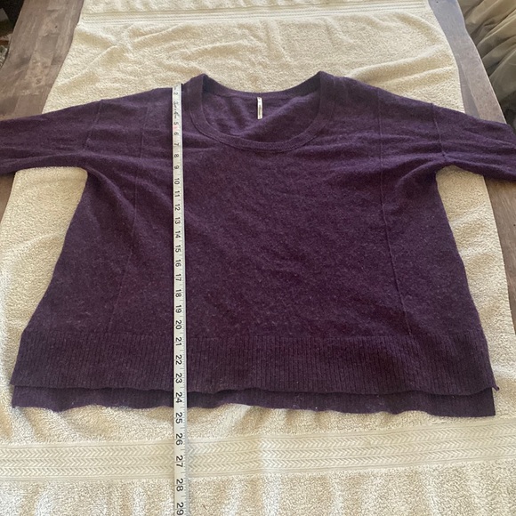 Margaret O’Leary 100% cashmere slouchy oversized beautiful purple sweater - Picture 8 of 9